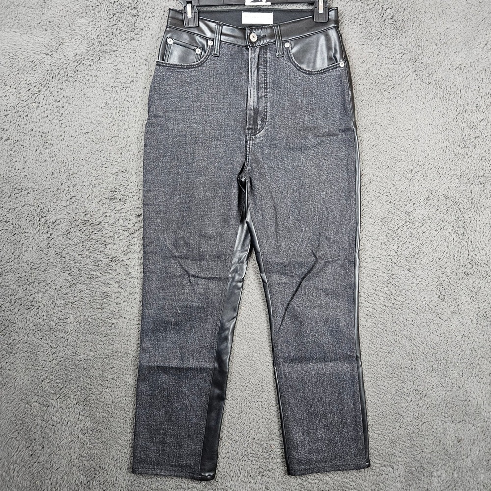 Abercrombie & Fitch 27 4R Curve Love Ankle Straight Ultra High Rise‎ Mixed Media